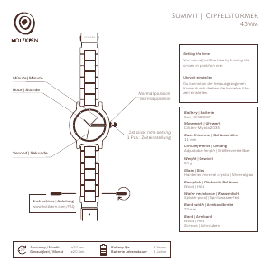 Manual Holzkern Etna Watch