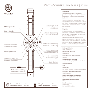 Manual Holzkern Nordwand Watch