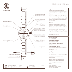 Handleiding Holzkern Stari Horloge