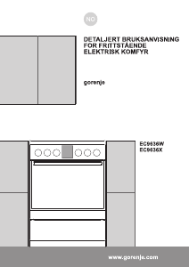 Bruksanvisning Gorenje EC9636W Komfyr