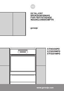 Bruksanvisning Gorenje EIT5351WPD Komfyr