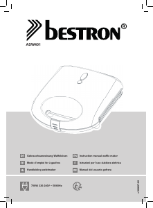 Manual Bestron ASW401 Waffle Maker