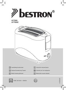 Manual Bestron AYT600 Toaster