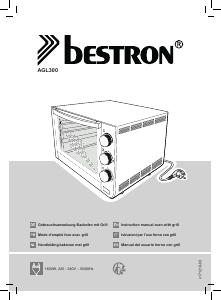 Manual de uso Bestron AGL300 Horno