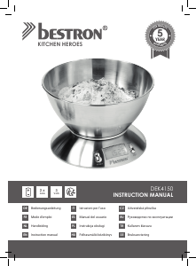 Manual de uso Bestron DEK4150 Báscula de cocina