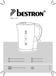 Manual Bestron AWK1101W Kettle