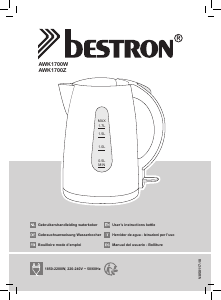 Manual Bestron AWK1700W Kettle