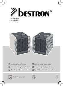 Manual de uso Bestron ACH1500S Calefactor