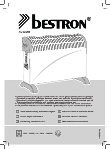 Manual de uso Bestron ACV2001 Calefactor