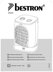 Manual de uso Bestron AFH218 Calefactor