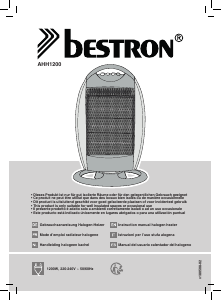 Manual de uso Bestron AHH1200 Calefactor