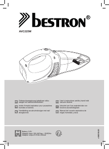 Manual de uso Bestron AVC225W Aspirador de mano