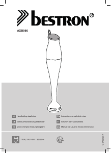 Mode d’emploi Bestron AXB986 Mixeur plongeant