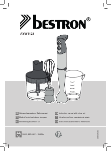 Mode d’emploi Bestron AYW1123 Mixeur plongeant