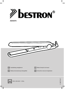 Manual Bestron ADA670 Hair Straightener