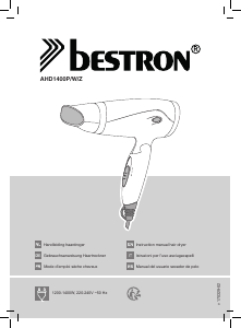 Manual Bestron AHD1400P Hair Dryer