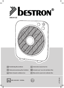 Manual de uso Bestron ABOX12Z Ventilador