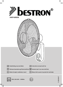 Manual de uso Bestron AWF40REM Ventilador