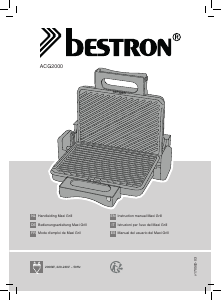 Manual Bestron ACG2000 Contact Grill