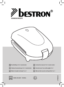 Manual de uso Bestron ADM2003R Grill de contacto