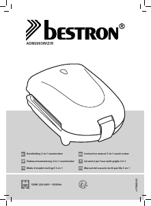 Handleiding Bestron ADM2003Z Contactgrill