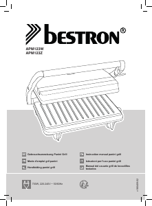 Manuale Bestron APM123W Grill a contatto