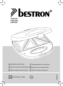 Handleiding Bestron ASM108Z Contactgrill