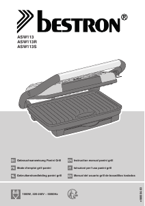 Manual de uso Bestron ASW113R Grill de contacto