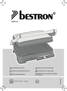 Manuale Bestron ASW118 Grill a contatto