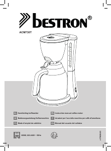 Manual de uso Bestron ACM730T Máquina de café