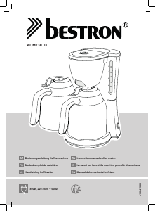 Mode d’emploi Bestron ACM730TD Cafetière