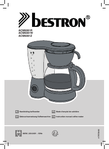 Manual Bestron ACM6081W Coffee Machine