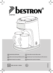 Mode d’emploi Bestron ACM7003 Cafetière