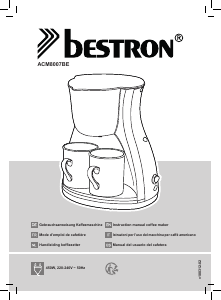 Handleiding Bestron ACM8007BE Koffiezetapparaat