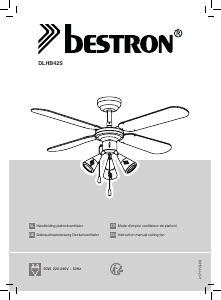 Mode d’emploi Bestron DLHB42S Ventilateur de plafond