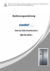 Bedienungsanleitung Comfee SBS DS NFA+ Kühl-gefrierkombination