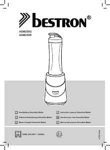 Manual de uso Bestron ASM250R Batidora