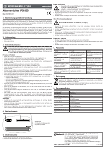 Mode d’emploi Conrad IPS080D Destructeur