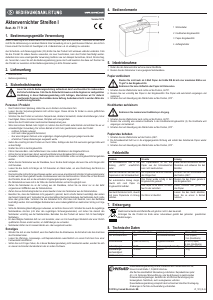 Manual Conrad Streifen I Paper Shredder