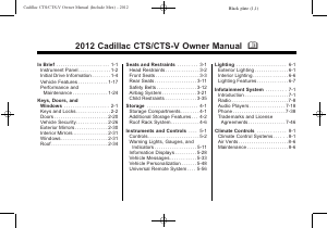 Manual Cadillac CTS Coupe (2012)