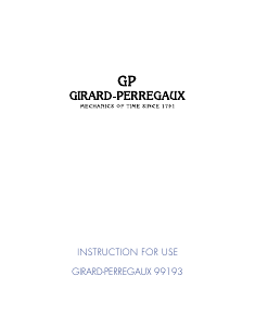 Handleiding Girard-Perregaux 99193B52H00A-BA6A Bridges Horloge