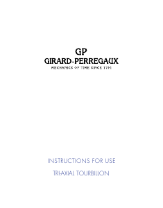 Handleiding Girard-Perregaux 99815-53-153-BA6A Bridges Horloge
