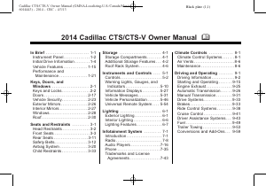 Manual Cadillac CTS Wagon (2014)