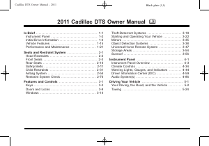 Manual Cadillac DTS Sedan (2011)