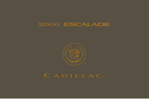 Manual Cadillac Escalade (2000)