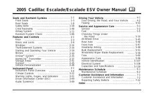 Manual Cadillac Escalade (2005)