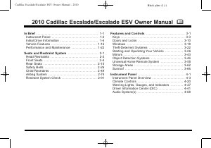 Manual Cadillac Escalade (2010)