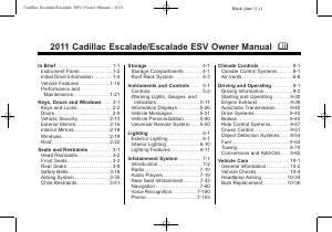 Manual Cadillac Escalade (2011)