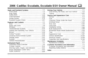 Manual Cadillac Escalade ESV (2006)