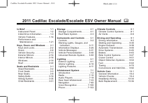 Manual Cadillac Escalade ESV (2011)